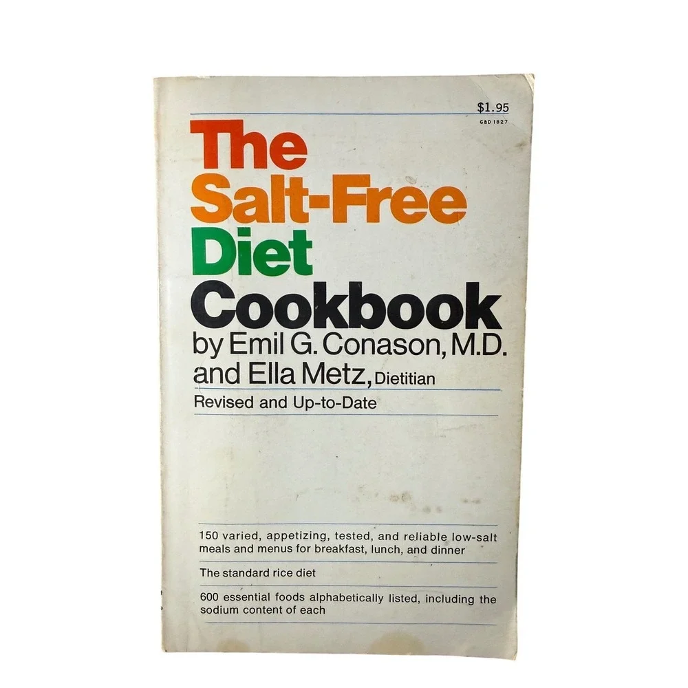 The Salt-Free Diet Cookbook Vintage